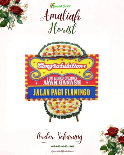 Bunga Papan Congratulation di Kampung Baru Raya